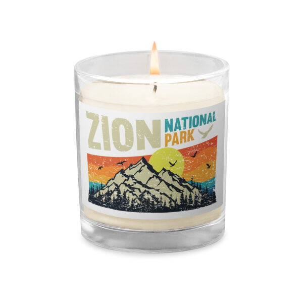 Zion National Park Glass Candle