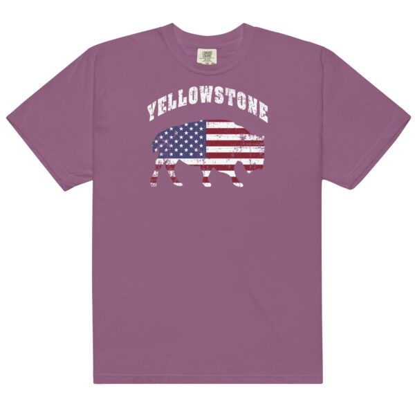 Yellowstone National Park Patriotic Bison Comfort Colors Shirt - Image 5