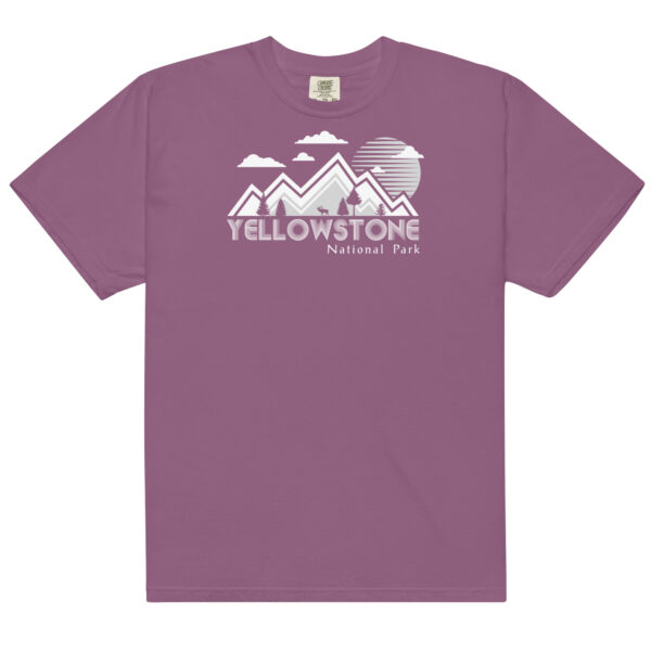 Yellowstone National Park Backdrop Comfort Colors Shirt - Image 5