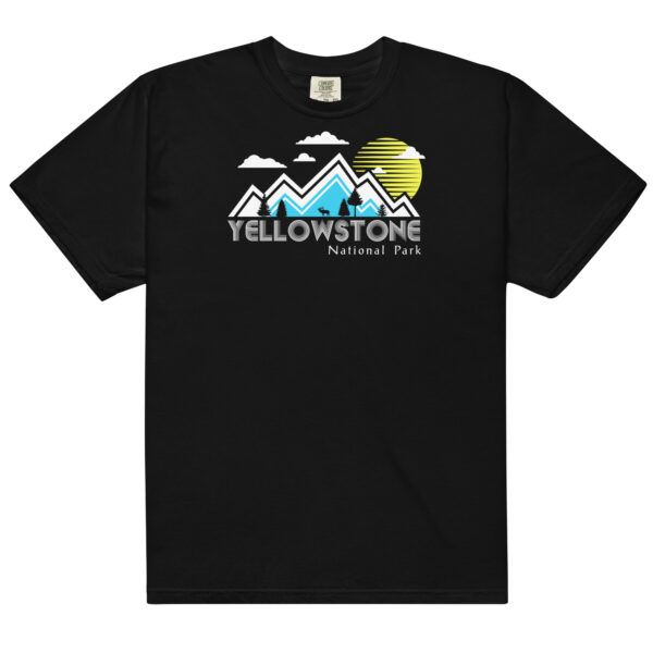 Yellowstone National Park Backdrop Comfort Colors Shirt - Image 2