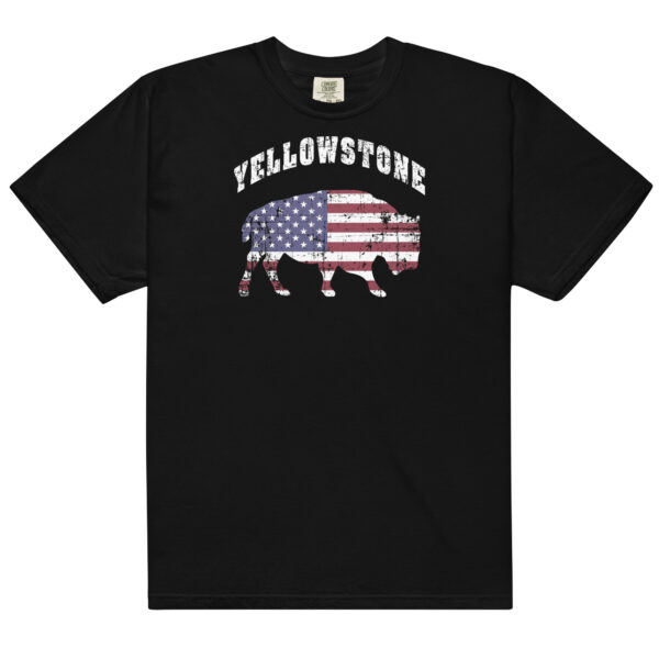 Yellowstone National Park Patriotic Bison Comfort Colors Shirt