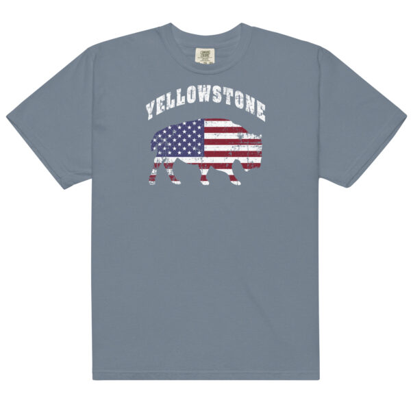 Yellowstone National Park Patriotic Bison Comfort Colors Shirt - Image 9