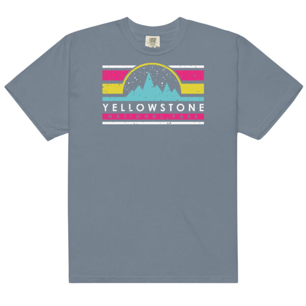 Yellowstone National Park Retro Bars Comfort Colors Shirt - Image 9