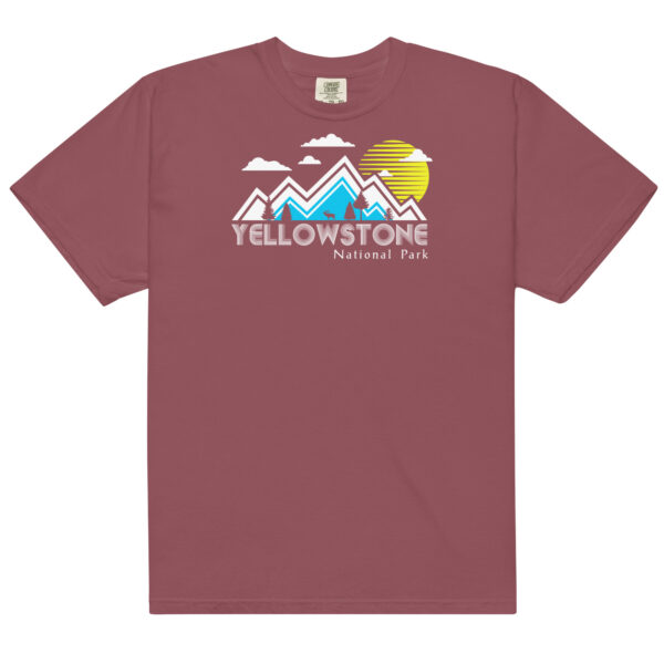 Yellowstone National Park Backdrop Comfort Colors Shirt - Image 4