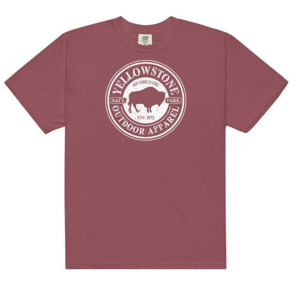 Yellowstone National Park Stamp Comfort Colors Shirt - Image 5