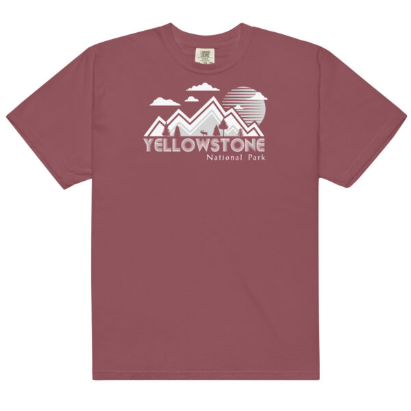 Yellowstone National Park Backdrop Comfort Colors Shirt - Image 4