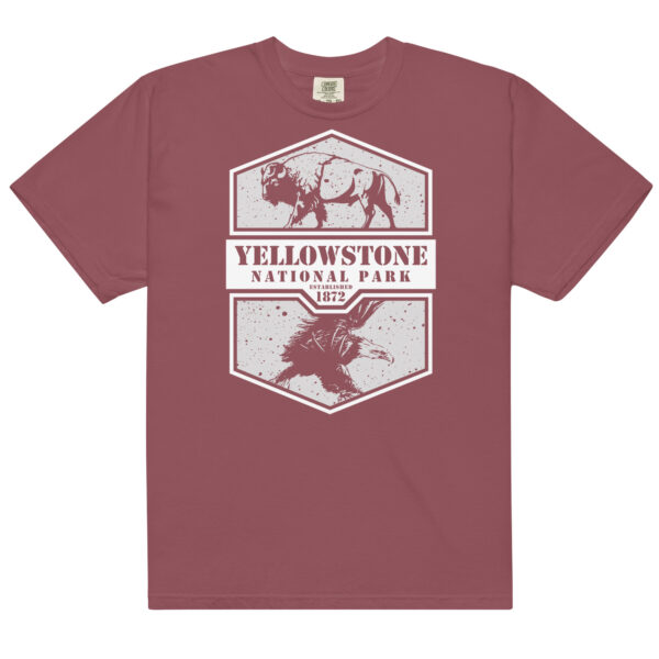 Yellowstone National Park Shield Comfort Colors Shirt - Image 4