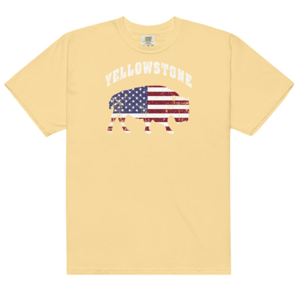 Yellowstone National Park Patriotic Bison Comfort Colors Shirt - Image 14