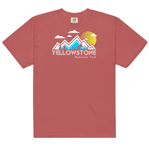 Yellowstone National Park Backdrop Comfort Colors Shirt - Image 6