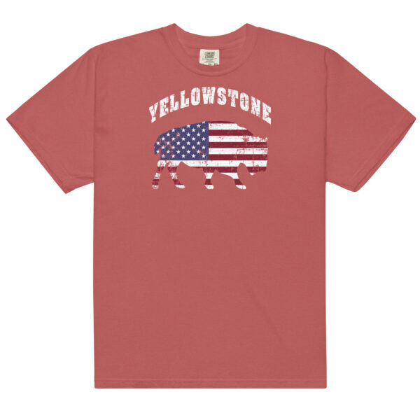 Yellowstone National Park Patriotic Bison Comfort Colors Shirt - Image 6