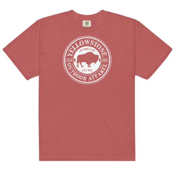 Yellowstone National Park Stamp Comfort Colors Shirt - Image 7