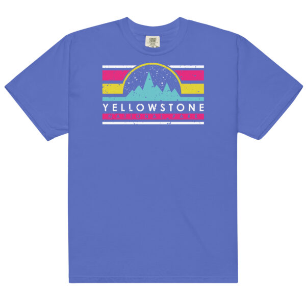 Yellowstone National Park Retro Bars Comfort Colors Shirt - Image 7