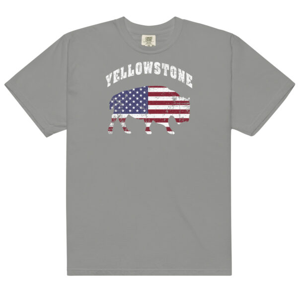 Yellowstone National Park Patriotic Bison Comfort Colors Shirt - Image 11