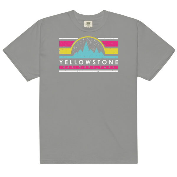 Yellowstone National Park Retro Bars Comfort Colors Shirt - Image 11