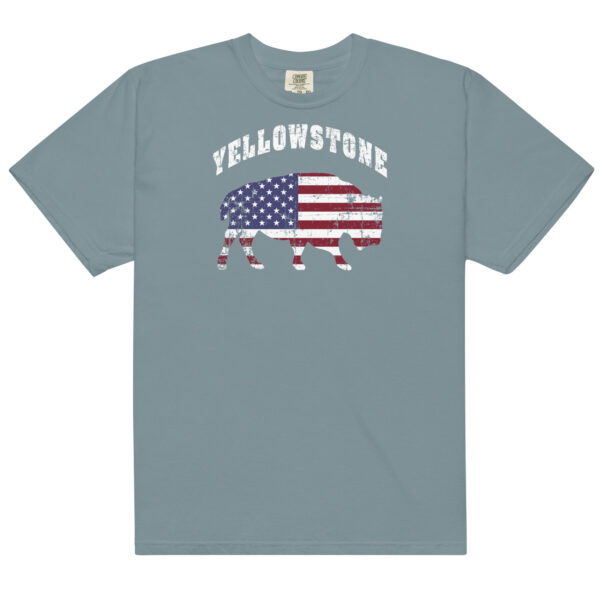 Yellowstone National Park Patriotic Bison Comfort Colors Shirt - Image 10