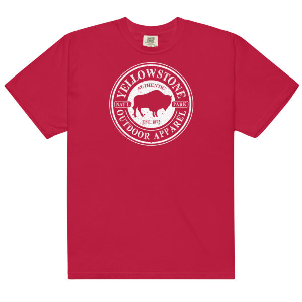 Yellowstone National Park Stamp Comfort Colors Shirt - Image 3