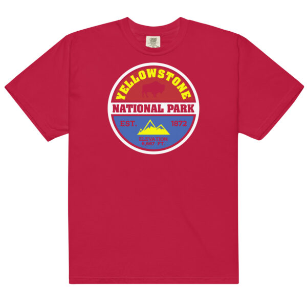 Yellowstone National Park Elevation Comfort Colors Shirt - Image 2