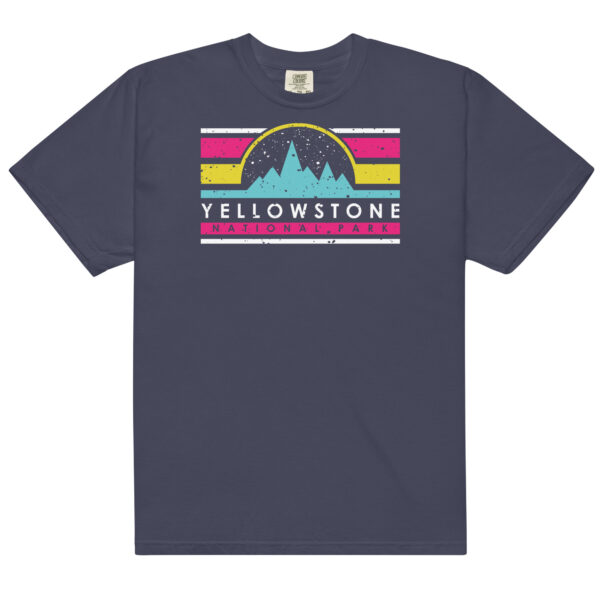 Yellowstone National Park Retro Bars Comfort Colors Shirt - Image 3