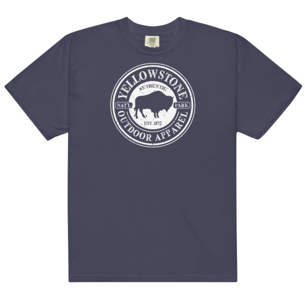 Yellowstone National Park Stamp Comfort Colors Shirt - Image 4