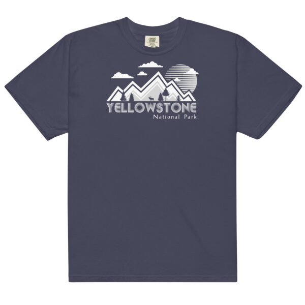 Yellowstone National Park Backdrop Comfort Colors Shirt - Image 3