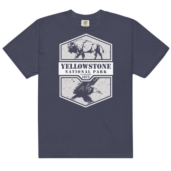 Yellowstone National Park Shield Comfort Colors Shirt - Image 3