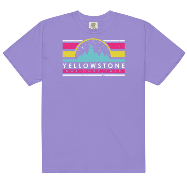 Yellowstone National Park Retro Bars Comfort Colors Shirt - Image 12