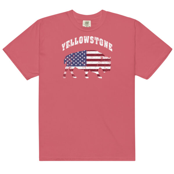 Yellowstone National Park Patriotic Bison Comfort Colors Shirt - Image 8