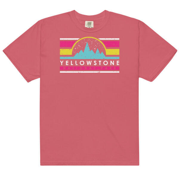 Yellowstone National Park Retro Bars Comfort Colors Shirt - Image 8