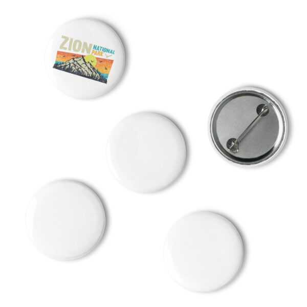 Zion National Park Set of 5 Pin Buttons - Image 2