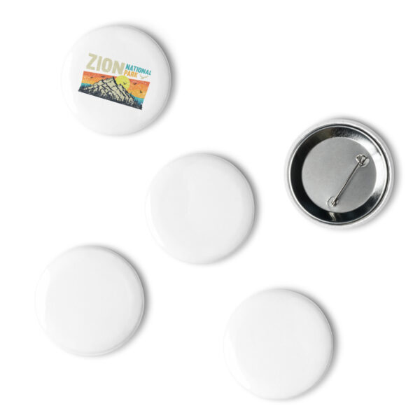 Zion National Park Set of 5 Pin Buttons - Image 4