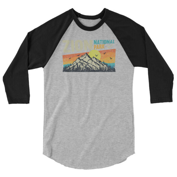 Zion National Park 3/4 Sleeve Raglan - Image 3