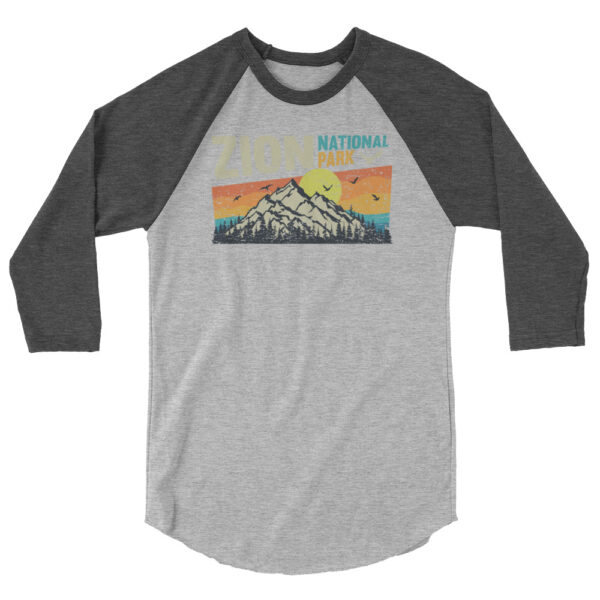 Zion National Park 3/4 Sleeve Raglan - Image 5