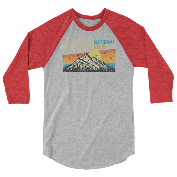 Zion National Park 3/4 Sleeve Raglan - Image 4