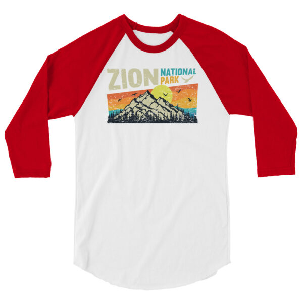 Zion National Park 3/4 Sleeve Raglan - Image 7