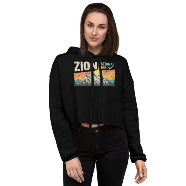 Zion National Park Crop Hoodie - Image 2