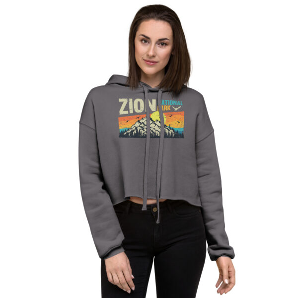 Zion National Park Crop Hoodie - Image 3