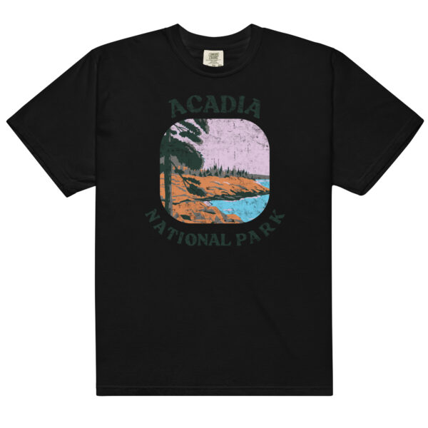 Acadia National Park Retro Distressed Comfort Colors Shirt - Image 2