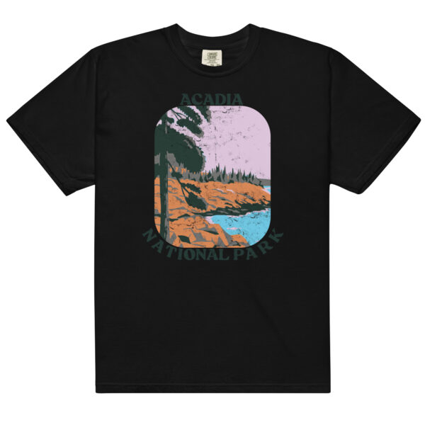 Acadia National Park Big Retro Distressed Comfort Colors Shirt - Image 2