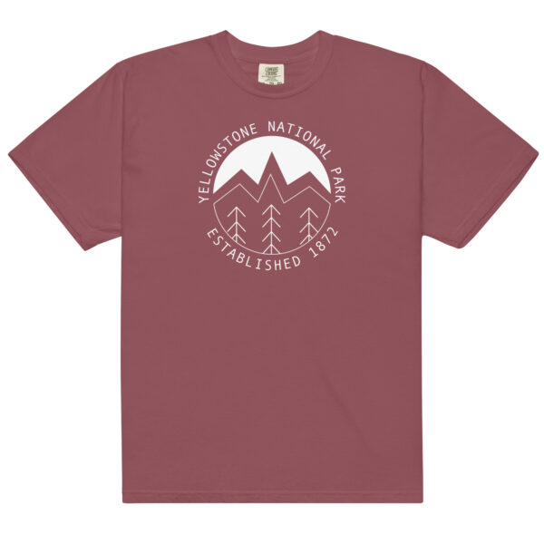 Yellowstone National Park Established Comfort Colors Shirt - Image 4