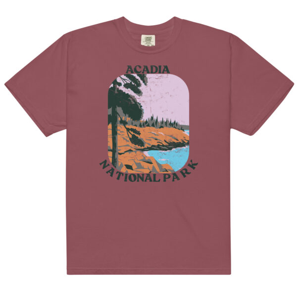 Acadia National Park Big Retro Distressed Comfort Colors Shirt - Image 4