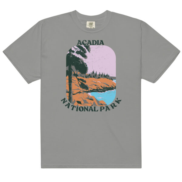 Acadia National Park Big Retro Distressed Comfort Colors Shirt - Image 8