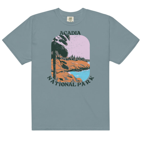 Acadia National Park Big Retro Distressed Comfort Colors Shirt - Image 7