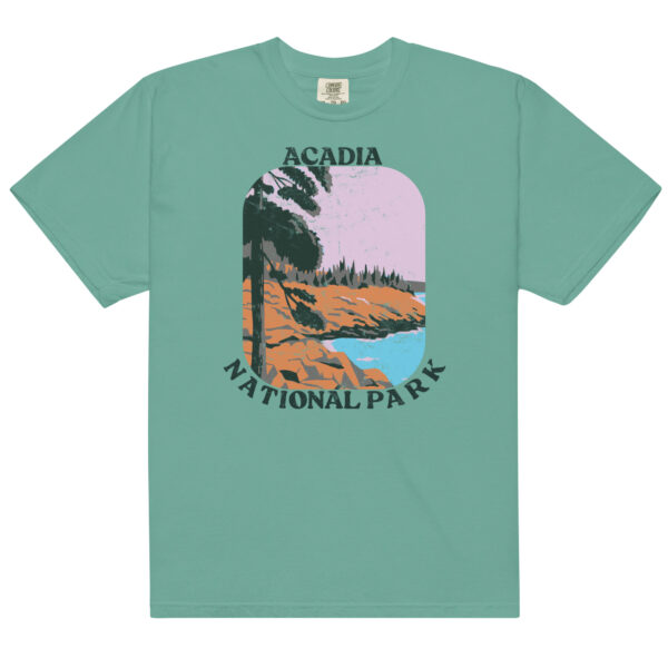 Acadia National Park Big Retro Distressed Comfort Colors Shirt