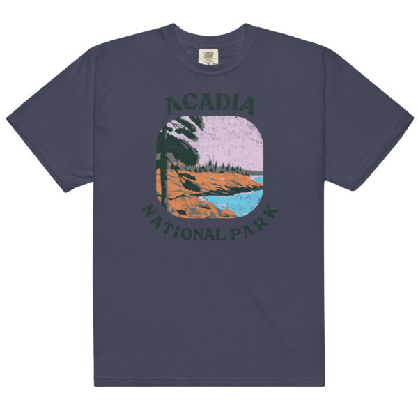 Acadia National Park Retro Distressed Comfort Colors Shirt - Image 3