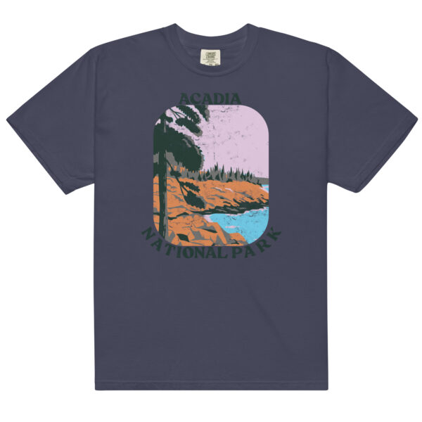 Acadia National Park Big Retro Distressed Comfort Colors Shirt - Image 3