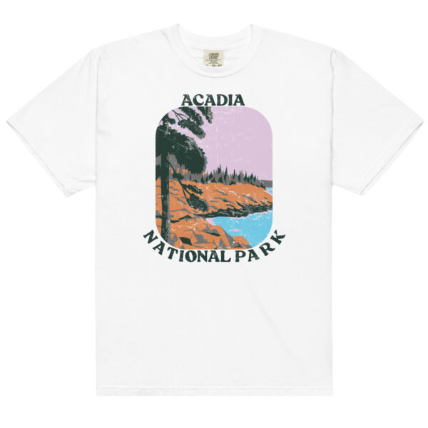 Acadia National Park Big Retro Distressed Comfort Colors Shirt - Image 11