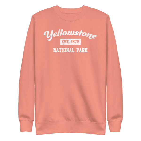 Yellowstone National Park Distressed Established Unisex Premium Crew Sweatshirt - Image 6