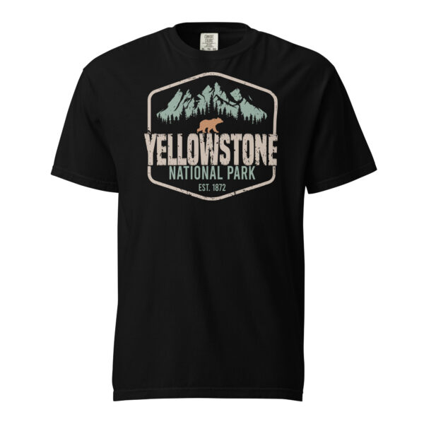 Yellowstone National Park Badge Comfort Colors Shirt - Image 2