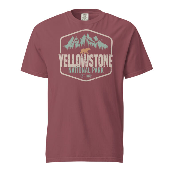 Yellowstone National Park Badge Comfort Colors Shirt - Image 4