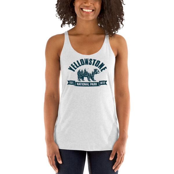 Yellowstone National Park Bear Country Women's Racerback Tank - Image 2